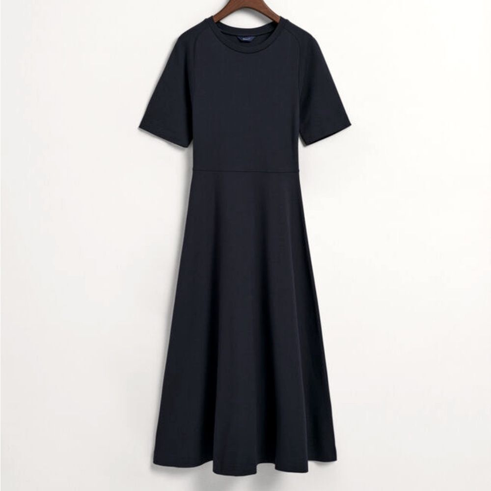 & Other Stories Black Midi Dress
